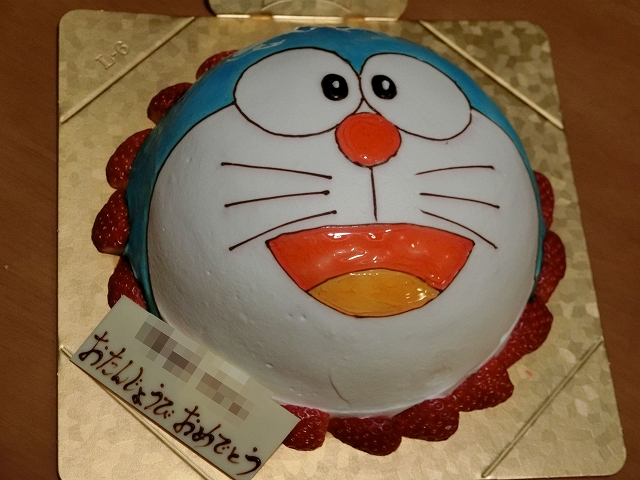ドラえもんケーキ 子供の誕生日ケーキ 大谷地ブログ